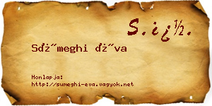 Sümeghi Éva névjegykártya