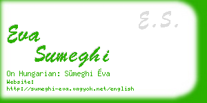 eva sumeghi business card
