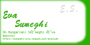 eva sumeghi business card